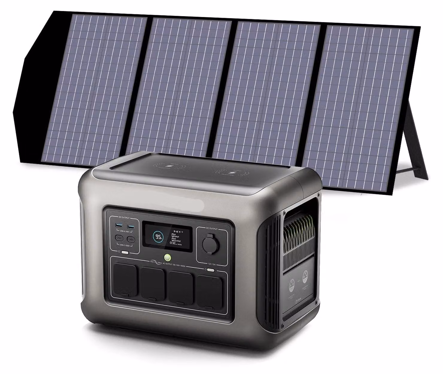 Centralina portatile di alimentazione – Batteria mobile – Generatore di emergenza – Stazione di energia solare – Capacità di 1152 Wh