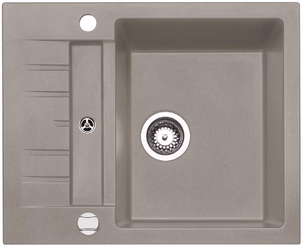Naber lavello da incasso Corto 615 larghezza mobile 50 cm granito cemento 1106086