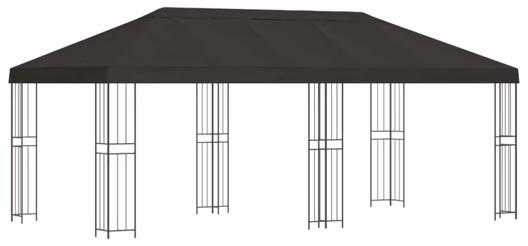 Gazebo con pareti laterali 6 x 3 m Antracite