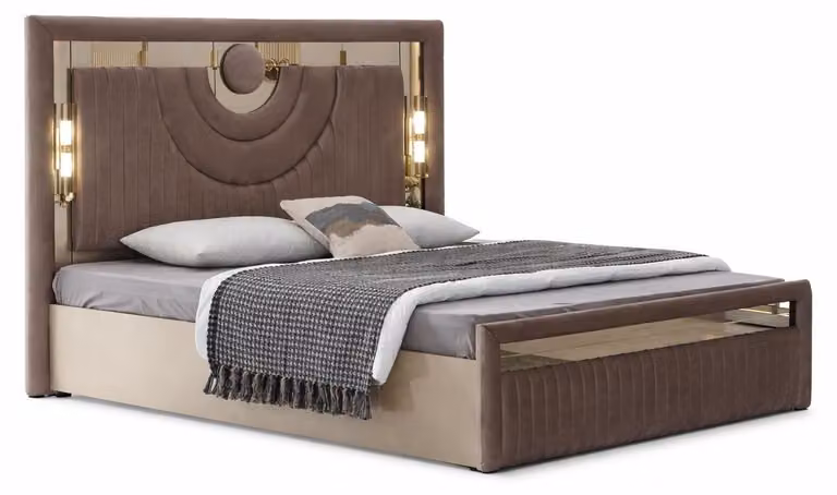 Letto confortevole dal design moderno, ideale per notti riposanti