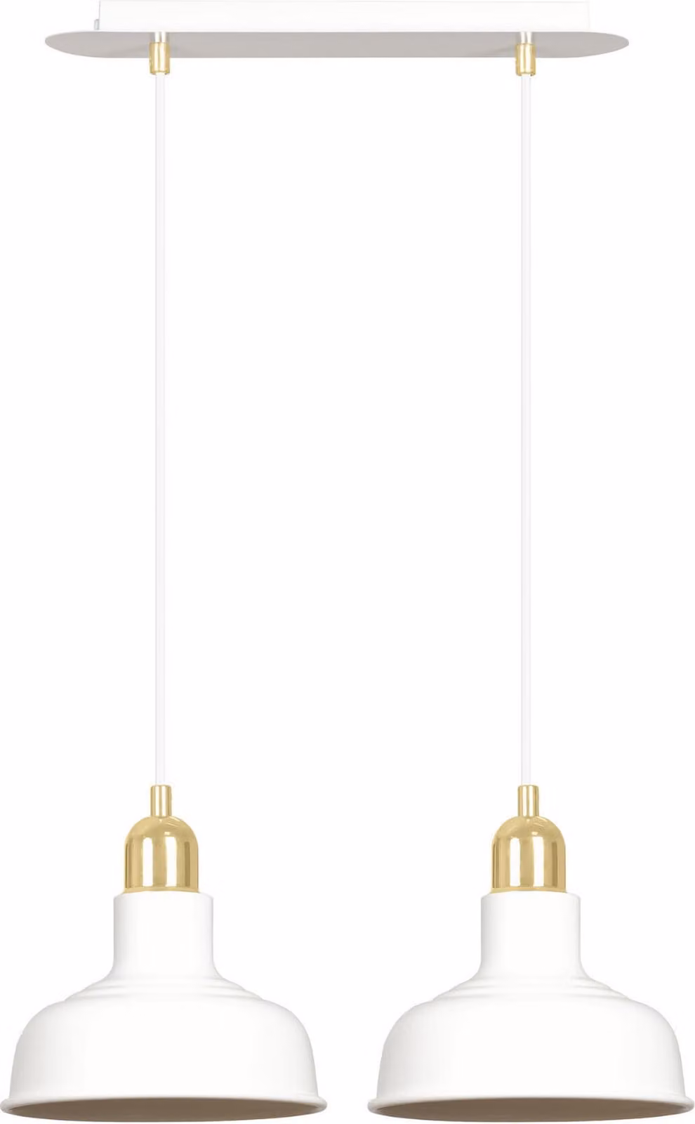 LAMPADA A SOSPENSIONE Emibig 2xE27 60W IBOR 2 BIANCA 1043/2