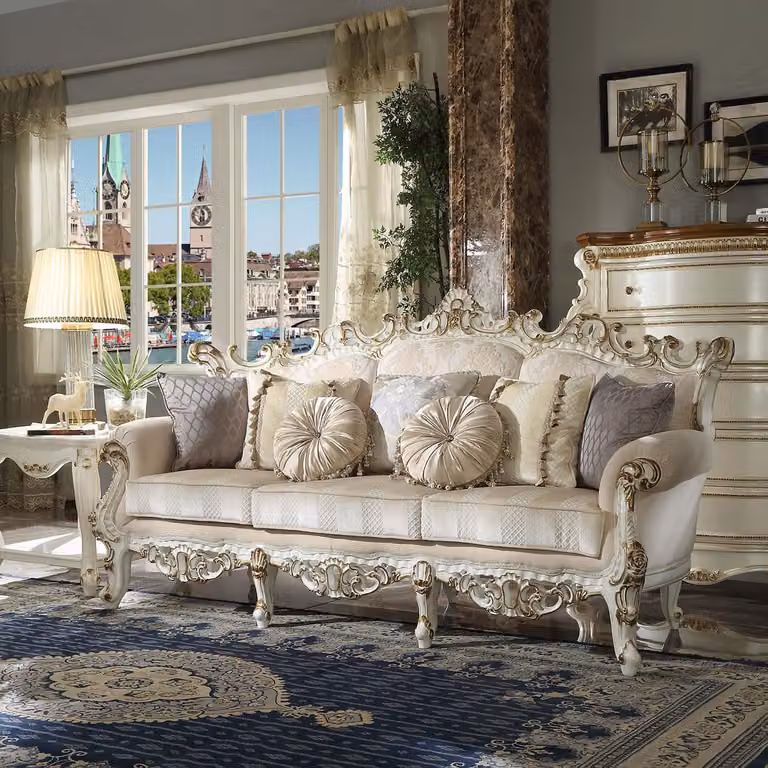 Klassischer 3 Sitzer Couch Sofa Couch Polster Sofas Couchen Barock Chesterfield