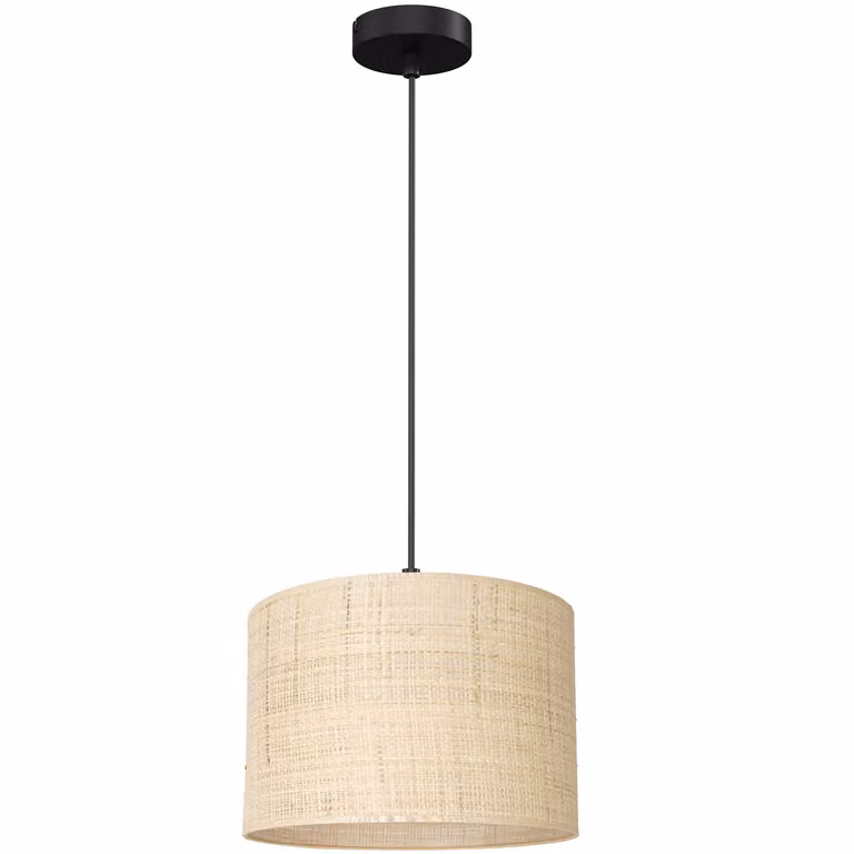 Lampada a sospensione Jovin con paralume in rattan, Ø 25 cm