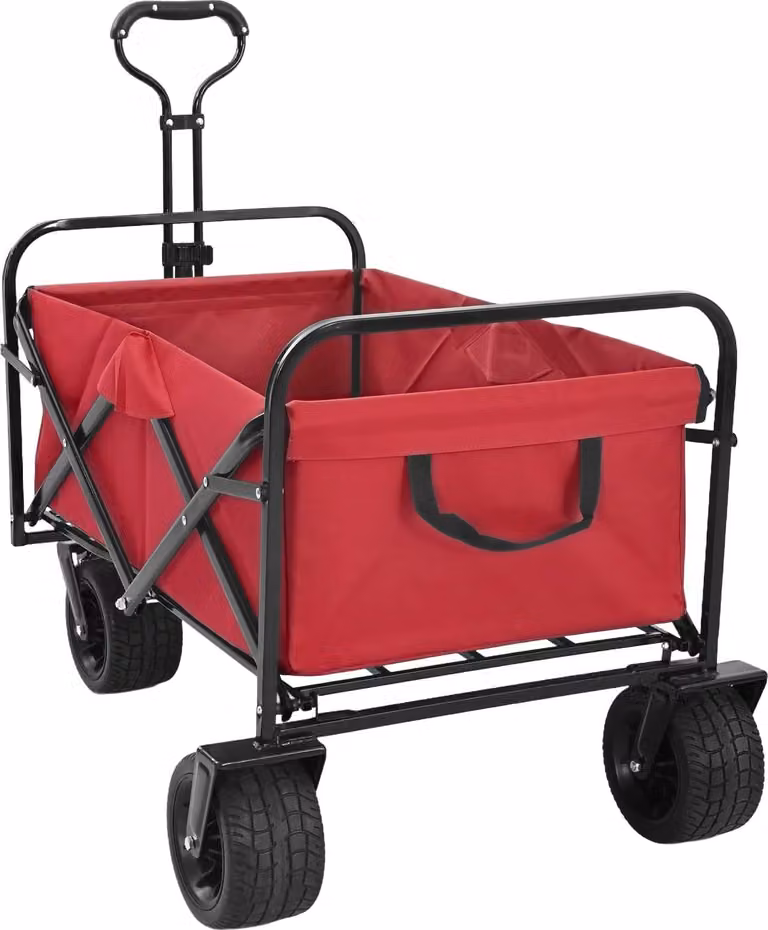 Carrello Pieghevole Rosso 89 x 63 x 96 cm