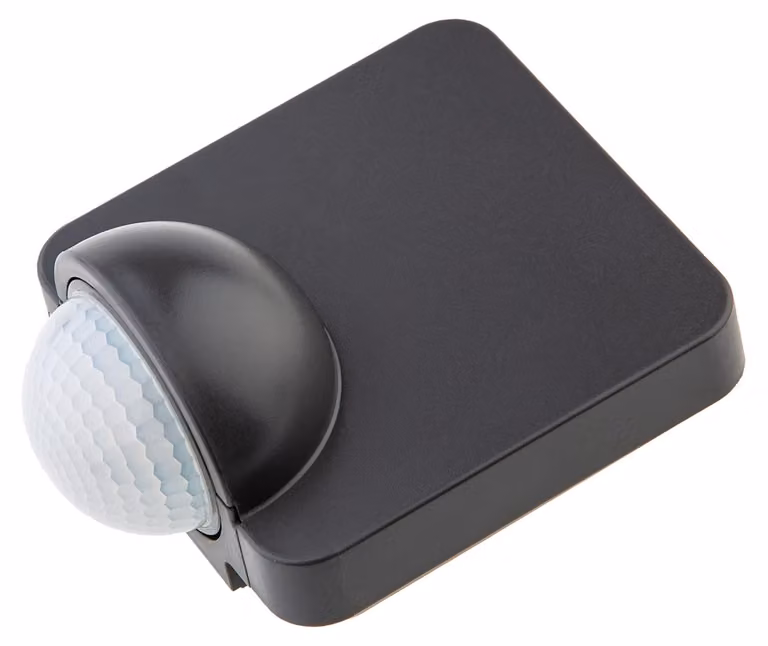 Sensore di movimento a infrarossi, portata 180°, per interni/esterni, grado di protezione IP65, 230V
