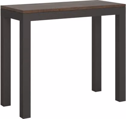 Consolle allungabile 90x40/196 cm Everyday Small Evolution telaio Antracite - Noce