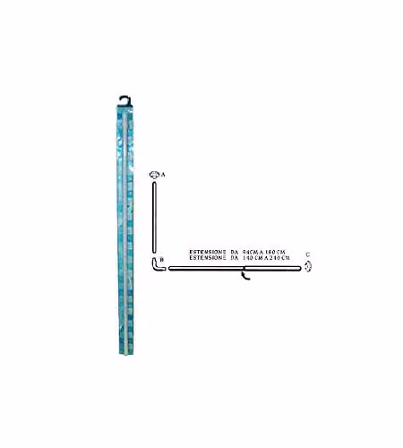 Tubo Tende Doccia  80+ 94/180 Estens. Aglaia 02619