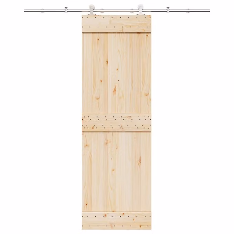 vidaXL Kit Binari per Porta Scorrevole in Acciaio Inossidabile Argento, 200 cm