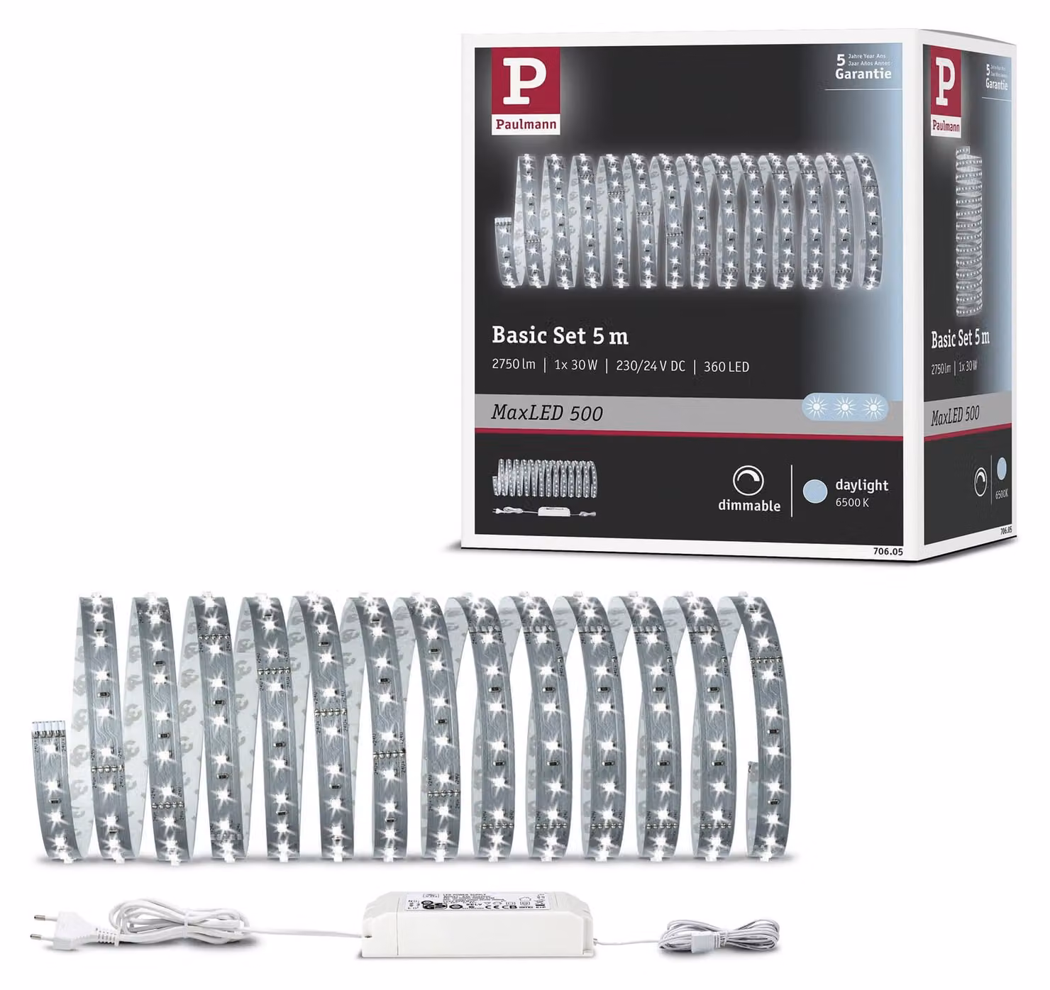 Paulmann MaxLED 500: Kit base a LED, luce bianca simile alla luce diurna