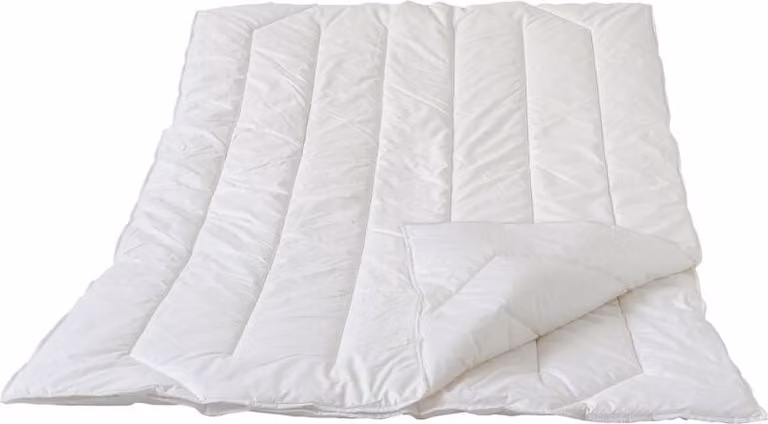 Traumina Premium Selection: copriletto in fibra duo con fascia elastica, classe termica 3, misura 135x200 cm