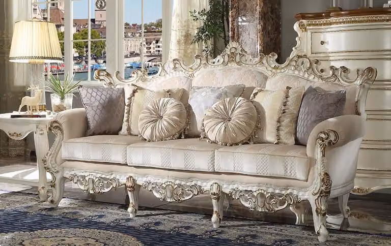 Luxus Sofa Design Couch Polster Klassische Möbel Dreisitzer Dreisitzer Barock