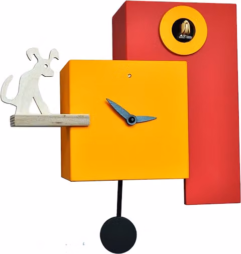 Orologio con cucù The Guardian - Rosso