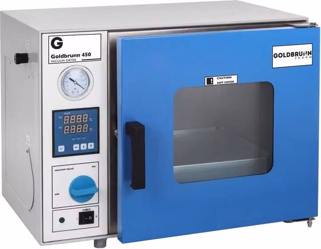 Forno di essiccazione sottovuoto Goldbrunn blu con display digitale e protezione da surriscaldamento, 450 W