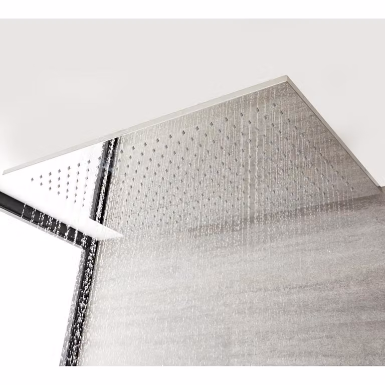 Soffione Doccia Incasso Rettangolare 800x500mm - Getto ampio effetto pioggia - Design Moderno - Trenton
