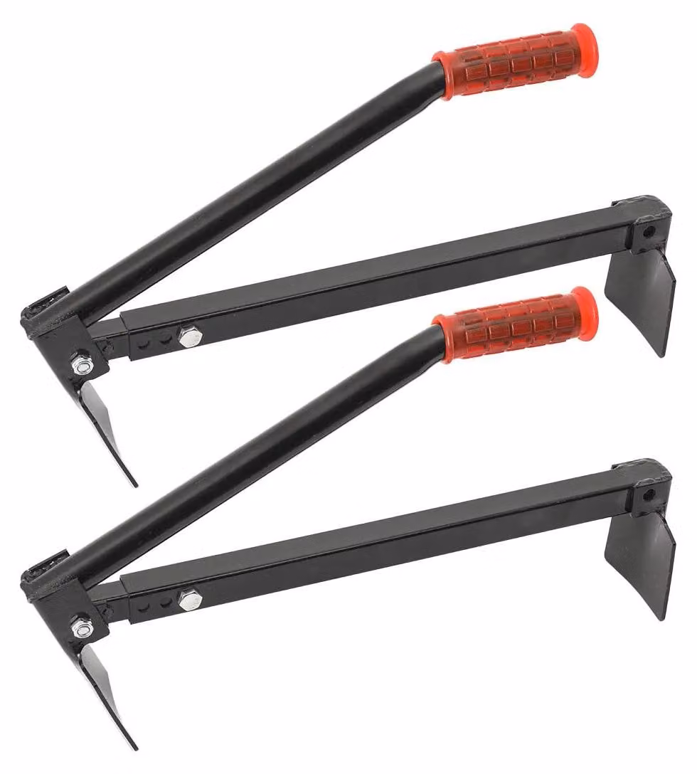 Pinza per mattoni - Sollevatore per mattoni e pietre - Apertura regolabile 40–67 cm - Per mattoni e blocchi - 2 pezzi