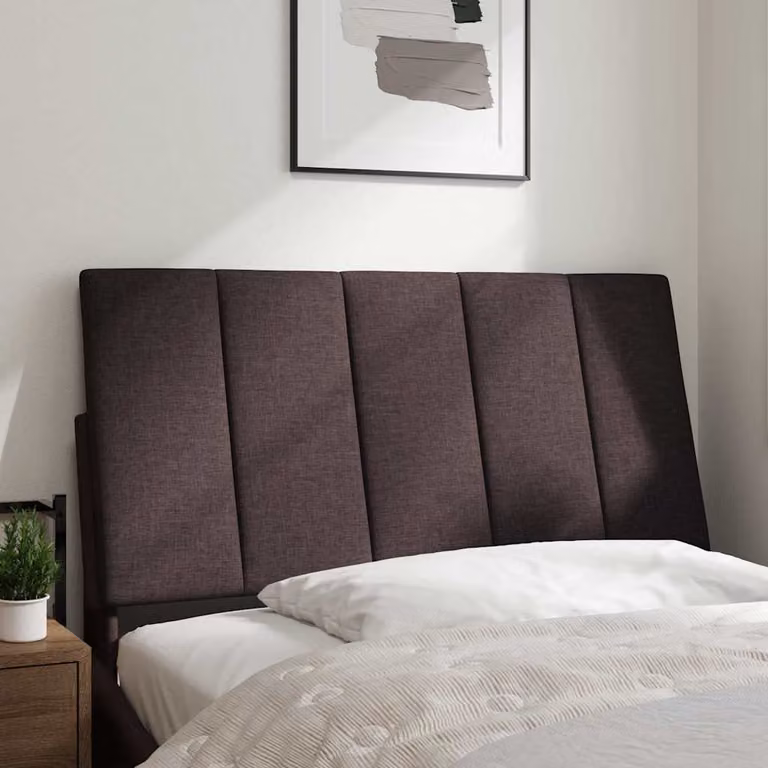 vidaXL Cuscino Testiera Hanko Marrone Scuro 100 cm in Tessuto