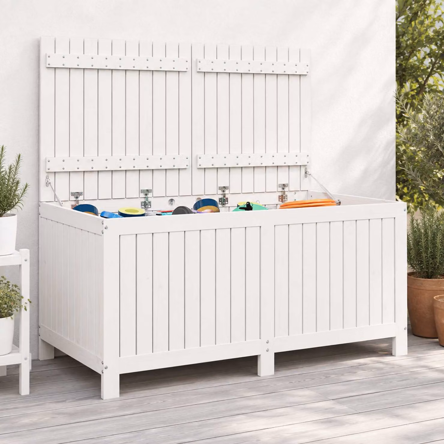 vidaXL Scatola di Stoccaggio per Giardino 359 L Legno Massello di Pino