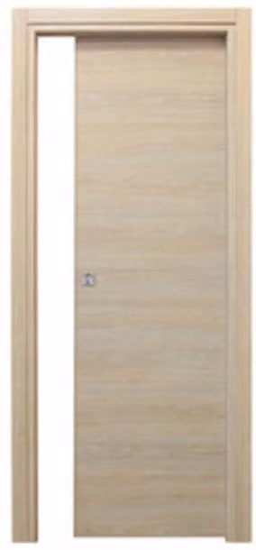 Porta scorrevole Microtec Effebiquattro in MDF decor rovere sbiancato beige L: 80 cm, H: 210 cm