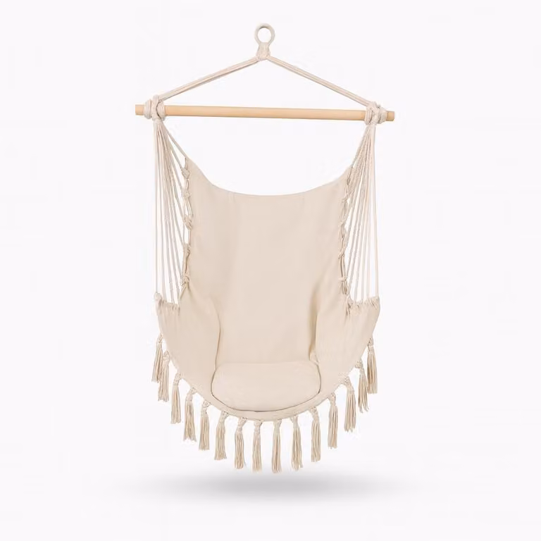 OMNA | Altalena brasiliana - 130 x 100 cm - Balcone da giardino - con cuscino e borsa