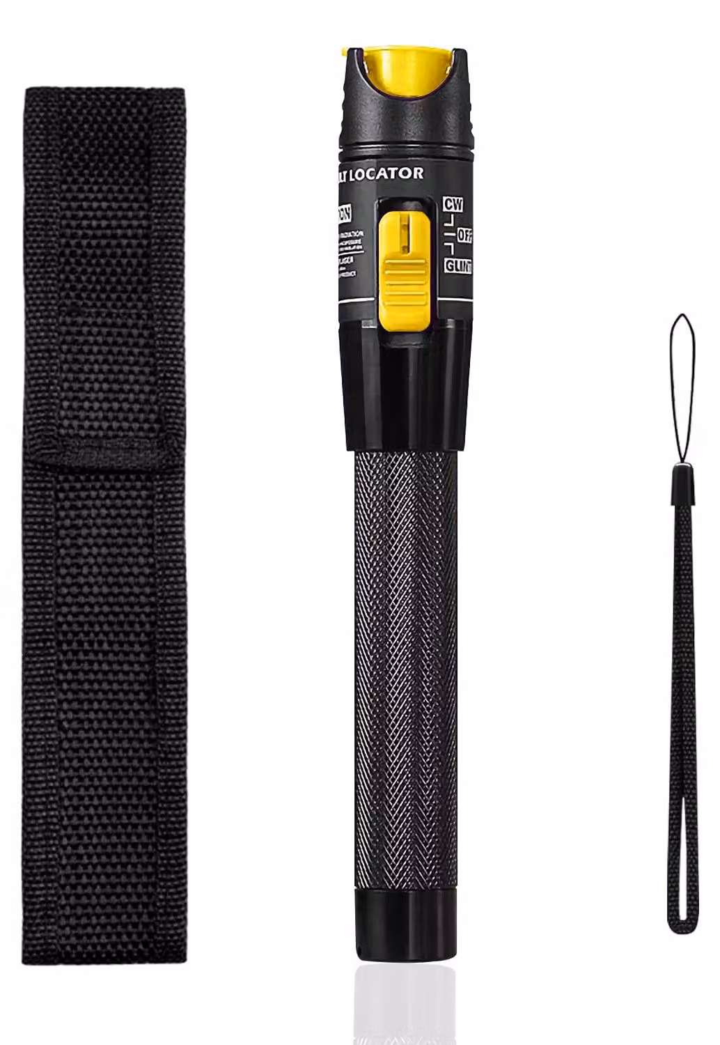 Tester per fibra ottica VFL - 50 mW, luce rossa - lunghezza d'onda 650 nm - fibra monomodale - adattatore universale