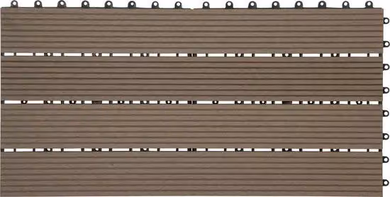 Set di Pavimentazione per Giardino Kliksysteem - Confezione da 6 - Resistente alle Intemperie & Solido - Paving per Giardino, Paving - 30x60 cm - Miele