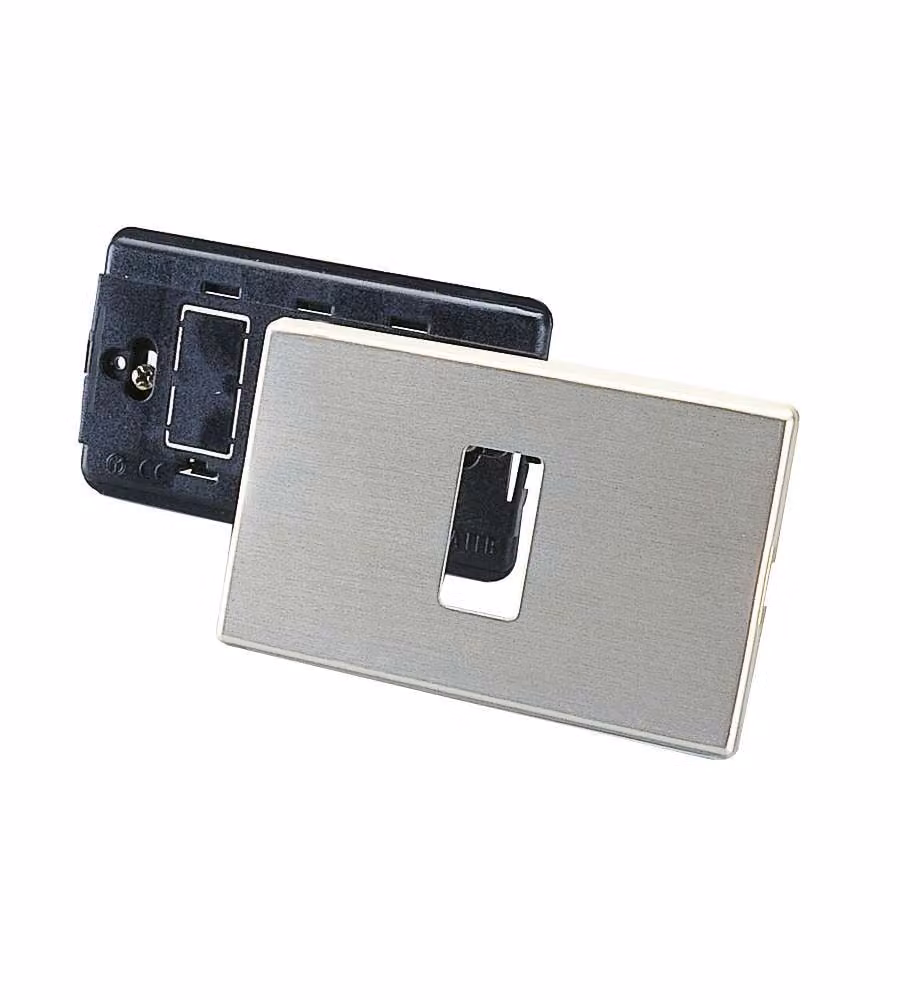 Placca in alluminio a 1 foro