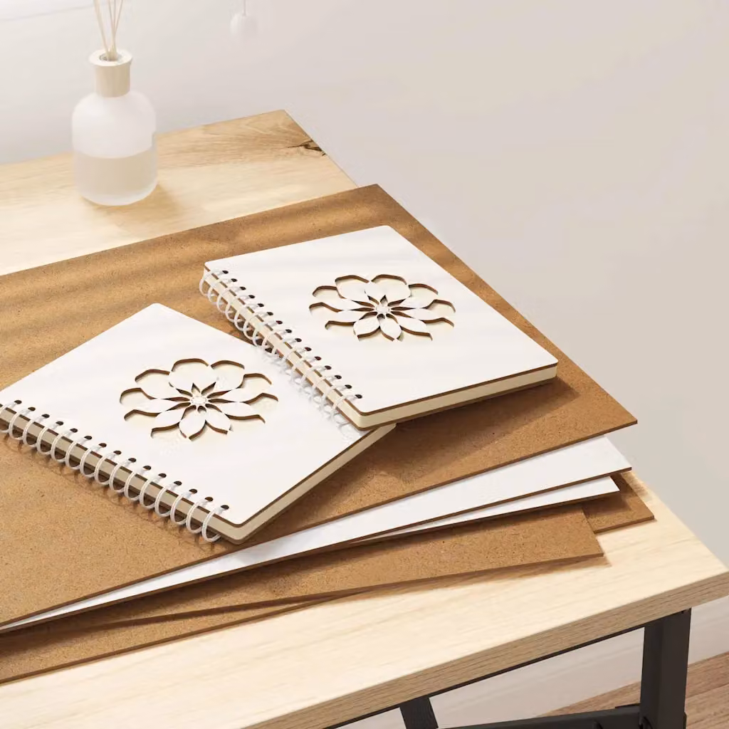 vidaXL Set di 50 pannelli decorativi in legno, colore bianco, L 30 cm x P 42 cm x H 0,27 cm