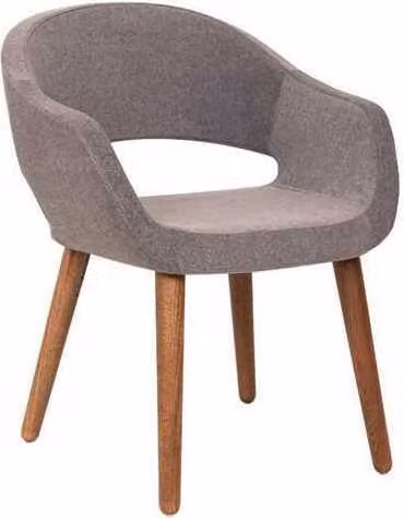 Grauer Esszimmerstuhl Wohnzimmer Stuhl Armlehnen Stühle Designer Holz