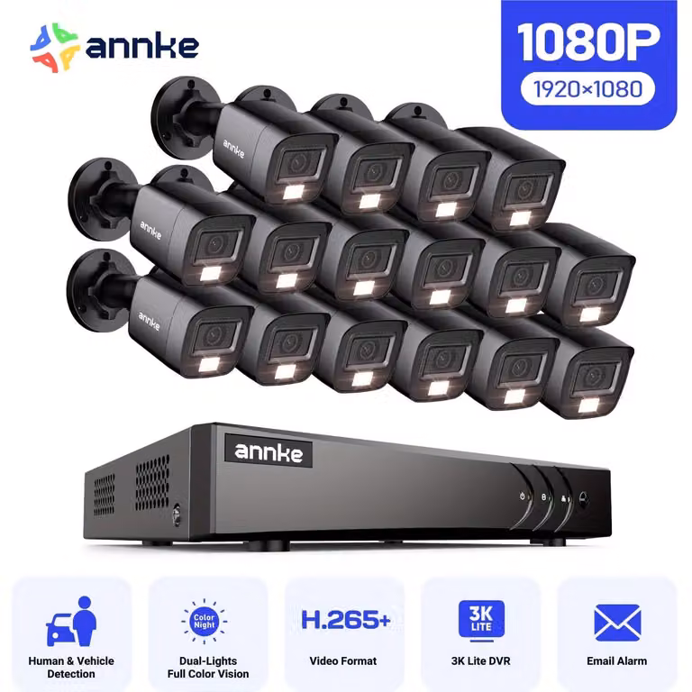 Kit di telecamere di sicurezza - Sistema di videosorveglianza - Telecamera di sicurezza - Sistemi di videosorveglianza CCTV - Sistema di sicurezza