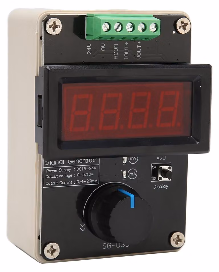 Generatore di segnali 0/4-20mA, 0-10V DC, 24V per il debug di PLC