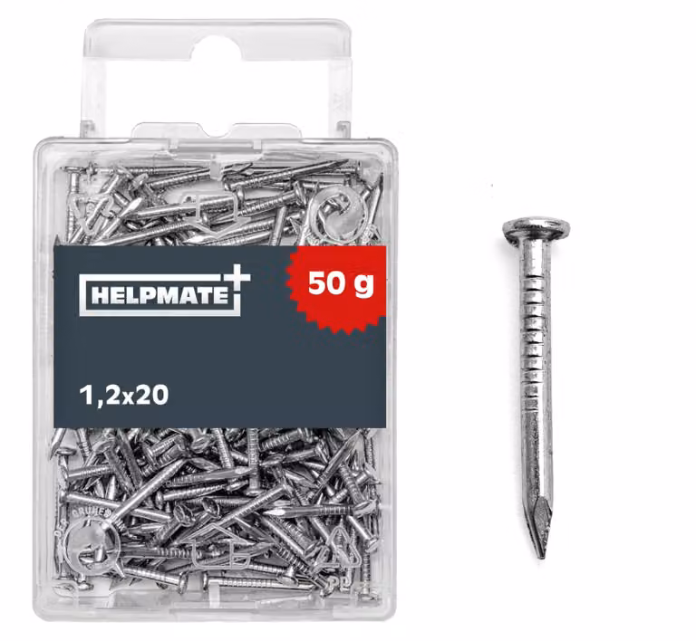 HELPMATE – Tassello a testa svasata, 1,2x20 mm, zincato – 50 grammi