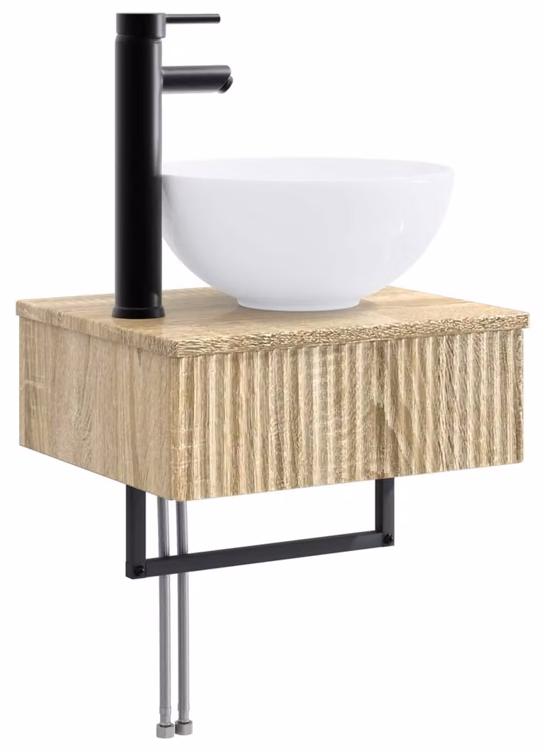 Lavabo da Parete Rovere Sonoma 40 x 35 x 39 cm