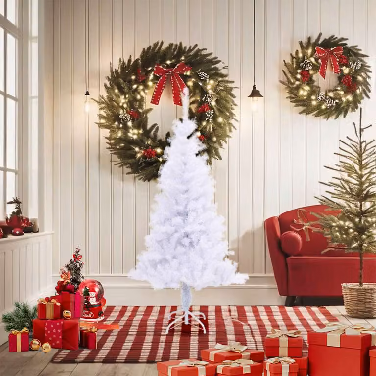 vidaXL Albero di Natale Artificiale con Supporto 150 cm 380 Rami