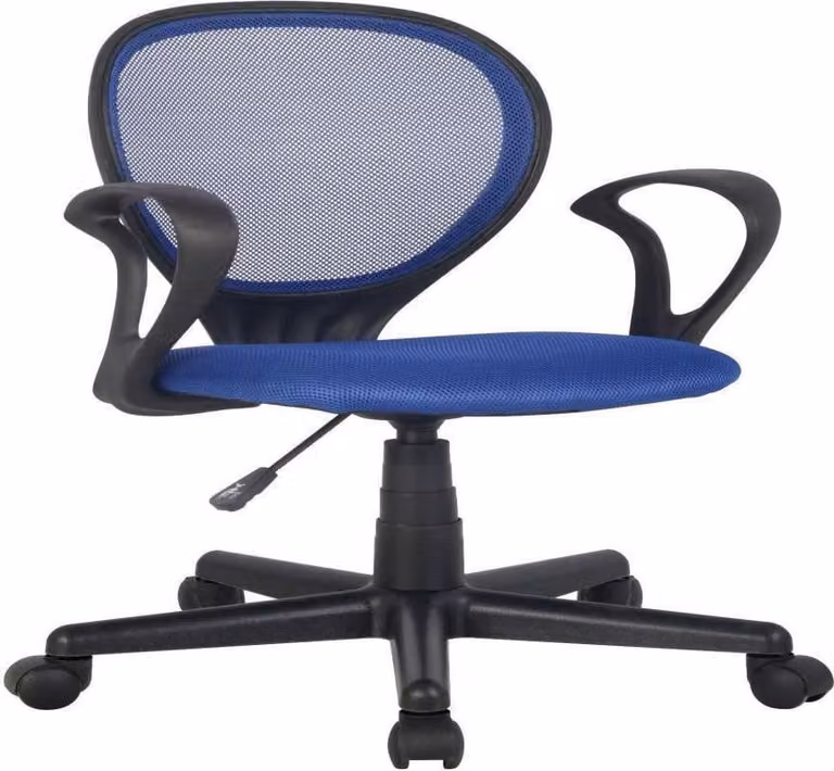 Sedia da ufficio Sedia da scrivania blu/nero H-2408F/2059