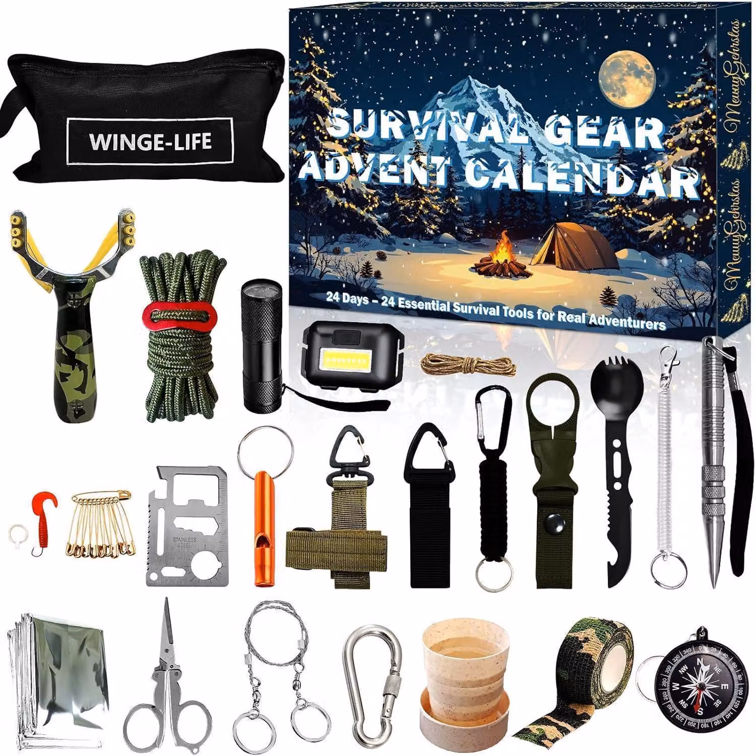 Calendario dell'Avvento per uomini: 24 gadget outdoor per campeggio e trekking