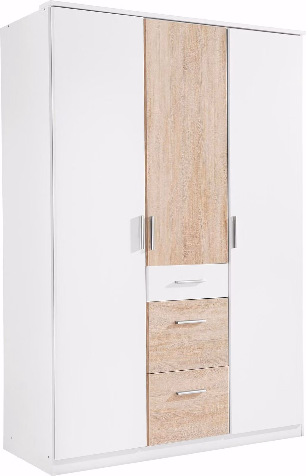 Armadio Joker anta battente design selezionabileWhite / rovere segato