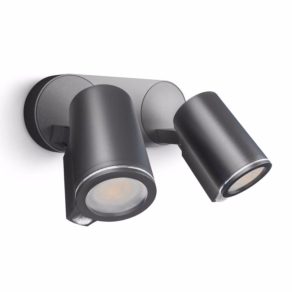 Steinel LED Sensor Spot IP44 14,95W 1024 lm 3000 K Duo S antracite