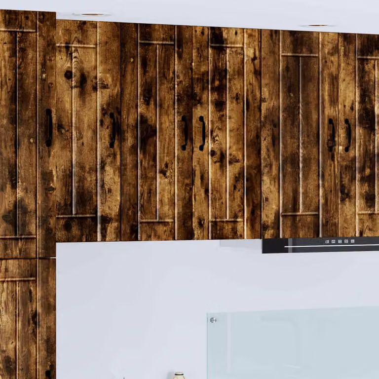 Armadietto a muro moderno vidaXL LUCCA in legno marrone con ante a battente L/P/H: 30 x 31 x 80 cm