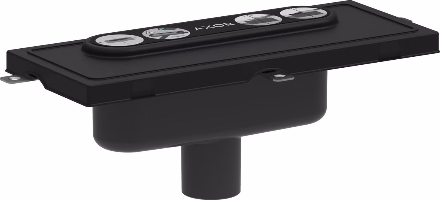 hansgrohe AXOR Drain corps de base pour caniveau de douche, installation verticale, 01007180, 01007180