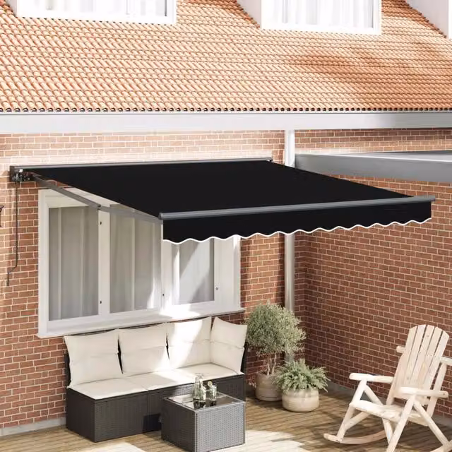 Struttura della tenda-Telaio per tenda da sole Nero 350 x 250 cm