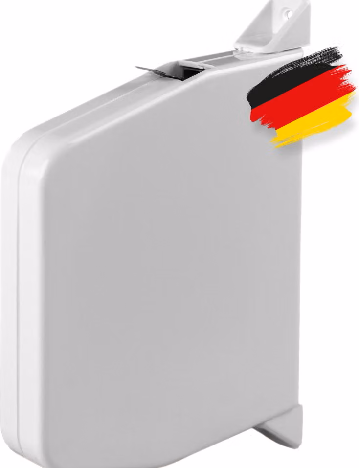 BAUHELD® Avvolgitore a nastro per tapparelle orientabile in superficie 23 mm - Bianco