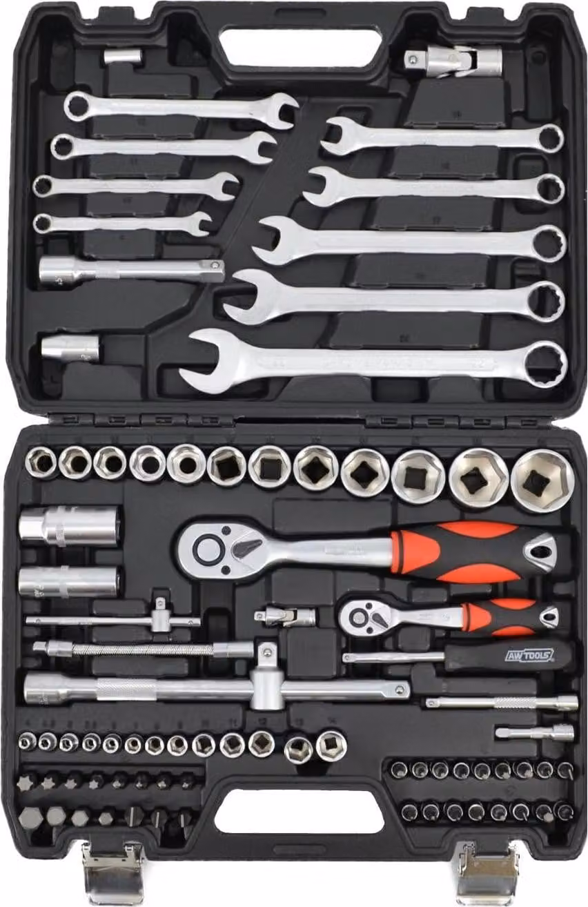AWTOOLS - Set di 82EL chiavi da 1/2" / 1/4"