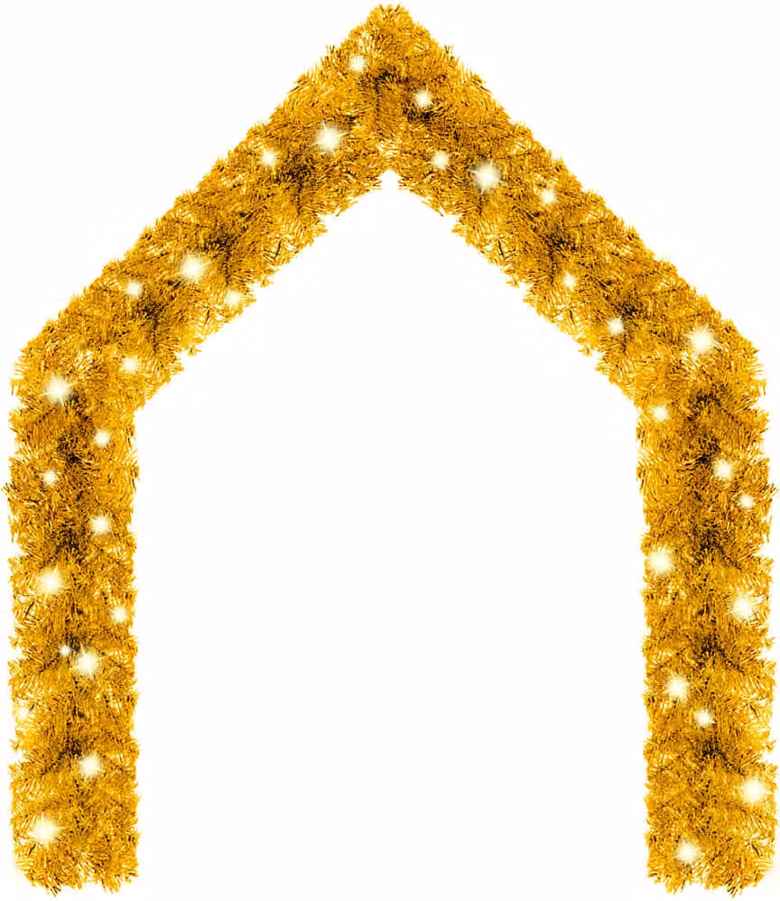 Ghirlanda Natalizia con Luci a LED 10 m Oro