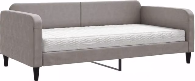 Divano letto | Sof¨¤ letto | Letto singolo con Materasso Tortora 100x200 cm in Tessuto