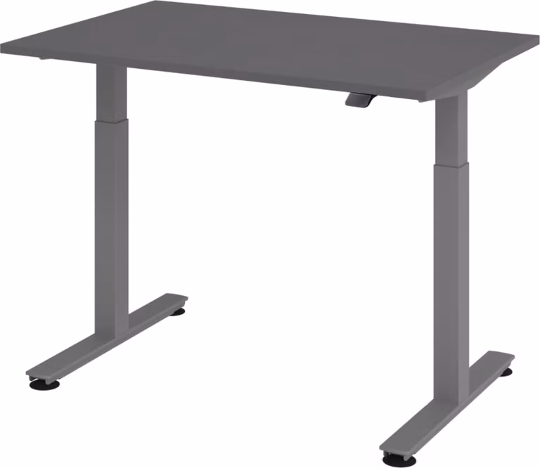 Scrivania elettrica bümö XMST - Dimensioni: 120 x 80 cm, finitura: grafite, struttura: grafite