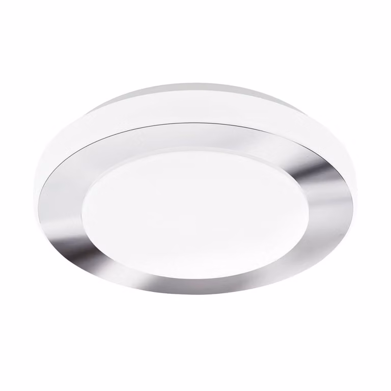 Plafoniera Moderna Led Carpi Acciaio Bianco 3 Luci Led Integrato 3,6W