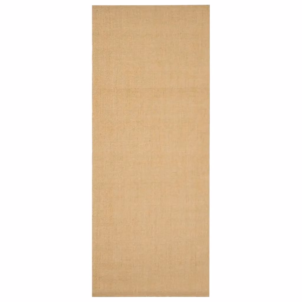 Tappeto rettangolare in sisal naturale beige vidaXL L: 250 cm, P: 100 cm – 2