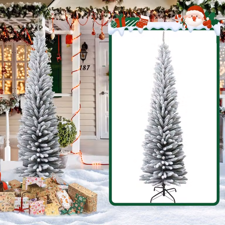 Albero di Natale - Albero di Natale artificiale - Albero artificiale - Abete - Albero con effetto neve - Altezza: 180 cm - 550 rami in PVC