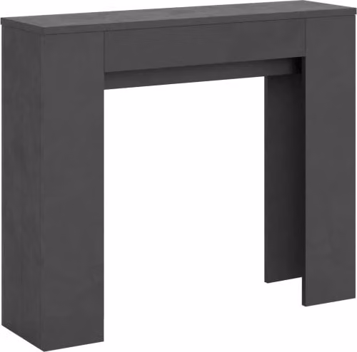 Consolle allungabile 90x25/181 cm Slyx Antracite Spatolato