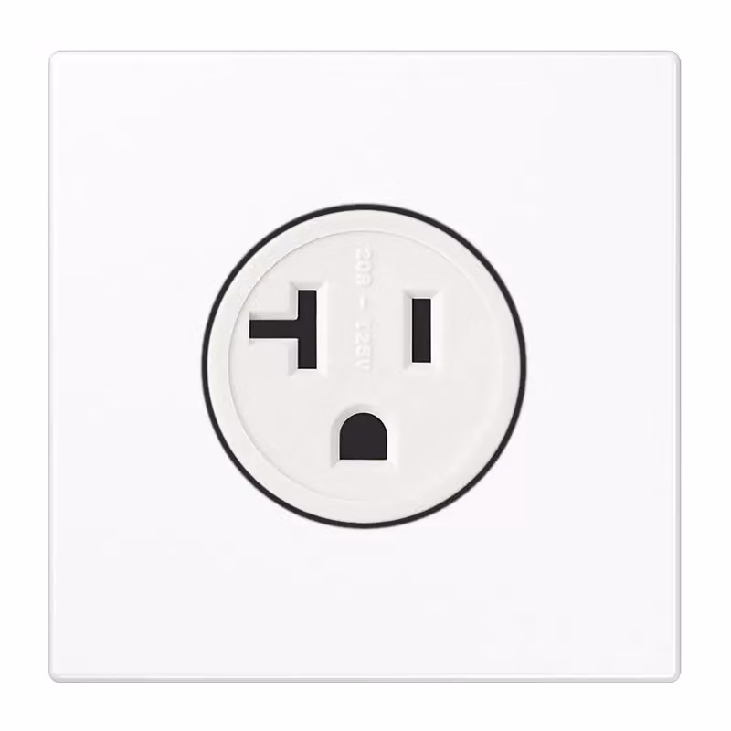 Jung LS521-20WW Presa standard USA NEMA bianco alpino